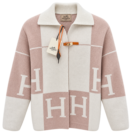 Дамска жилетка Hermès – черно и бяло с H мотиви (Copy)