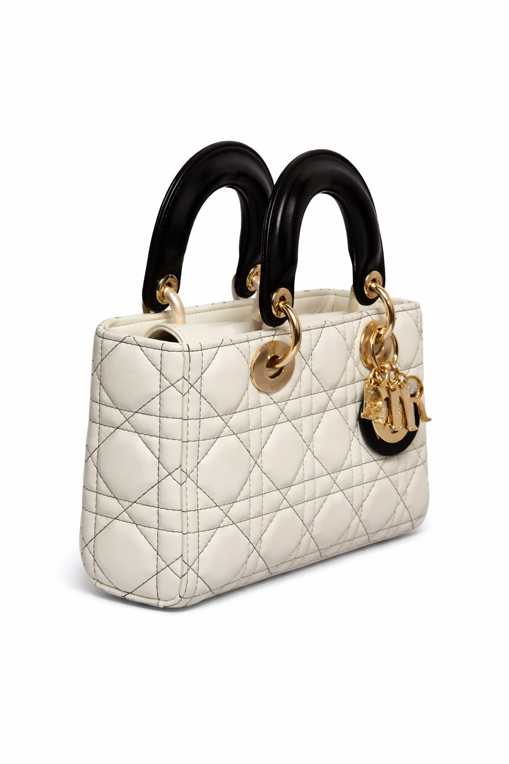Torebka damska Christian Dior – Lady Dior Mini Bag White & Black
