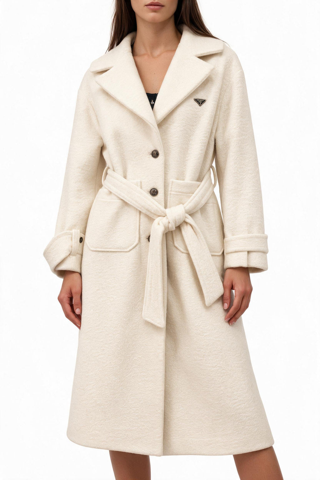 Дамска плетена рокля LOEWE в тъмносив цвят – Oversized модел (Copy)