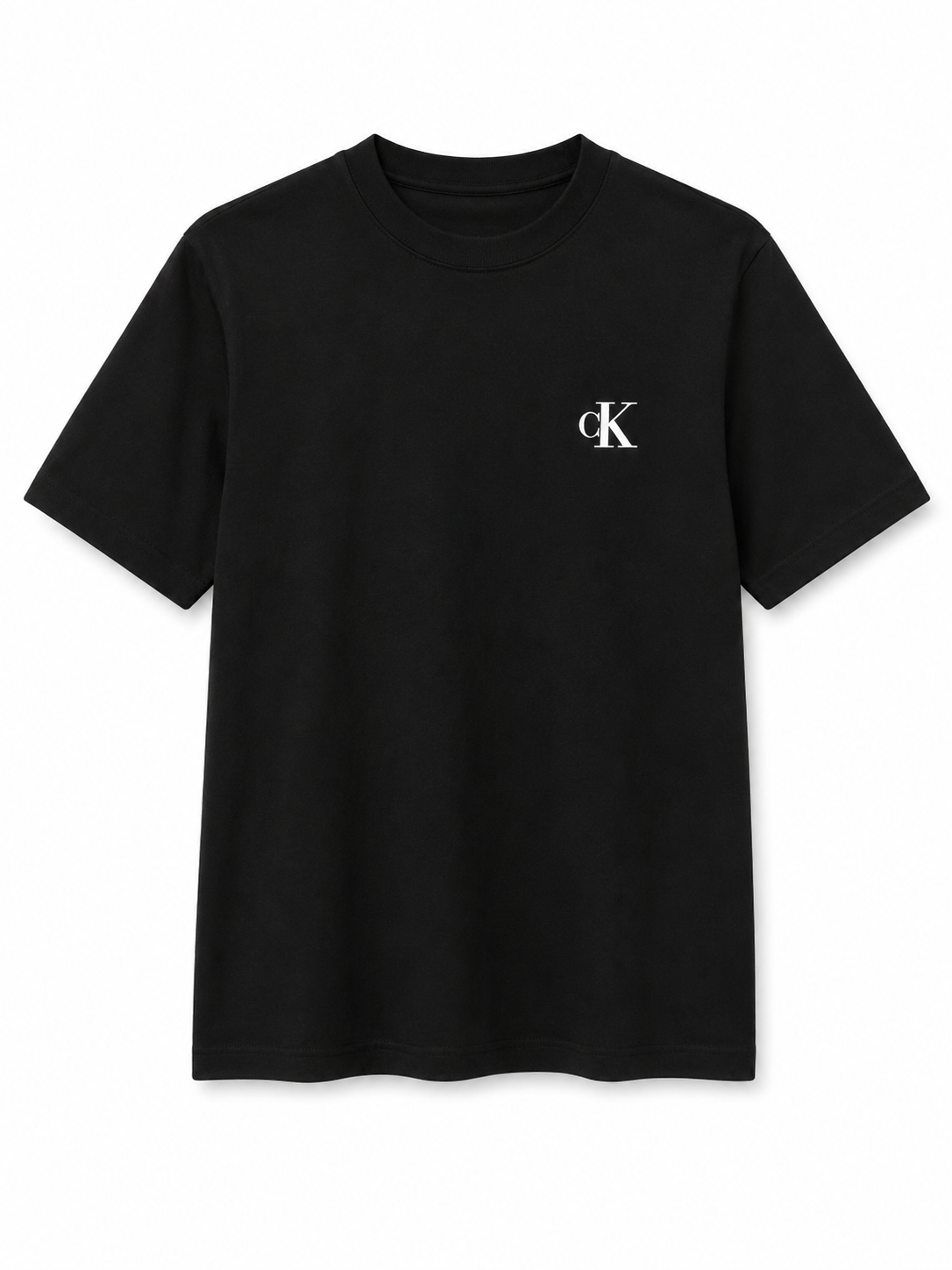 Męski T-shirt Calvin Klein Monogram Logo – Czarny