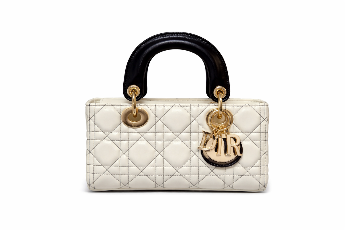 Torebka damska Christian Dior – Lady Dior Mini Bag White & Black