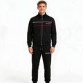 Мъжки спортен комплект TOMMY HILFIGER в черно с трицветни кантове (Copy)