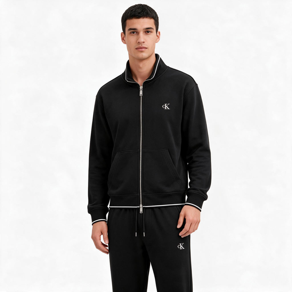 Мъжки спортен комплект Louis Vuitton в черно с Monogram детайли (Copy)