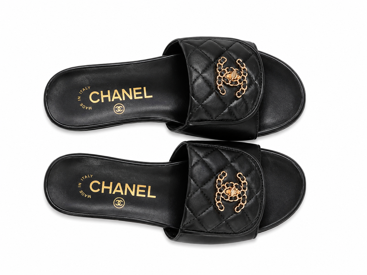 Klapki CHANEL „Édition Exclusive Noir” – ekskluzywna jakość