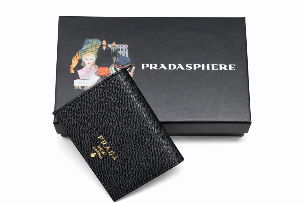 Portfel damski Prada – Saffiano Leather Wallet – Czarny