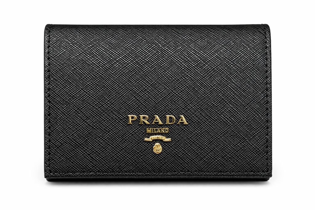 Portfel damski Prada – Saffiano Leather Wallet – Czarny