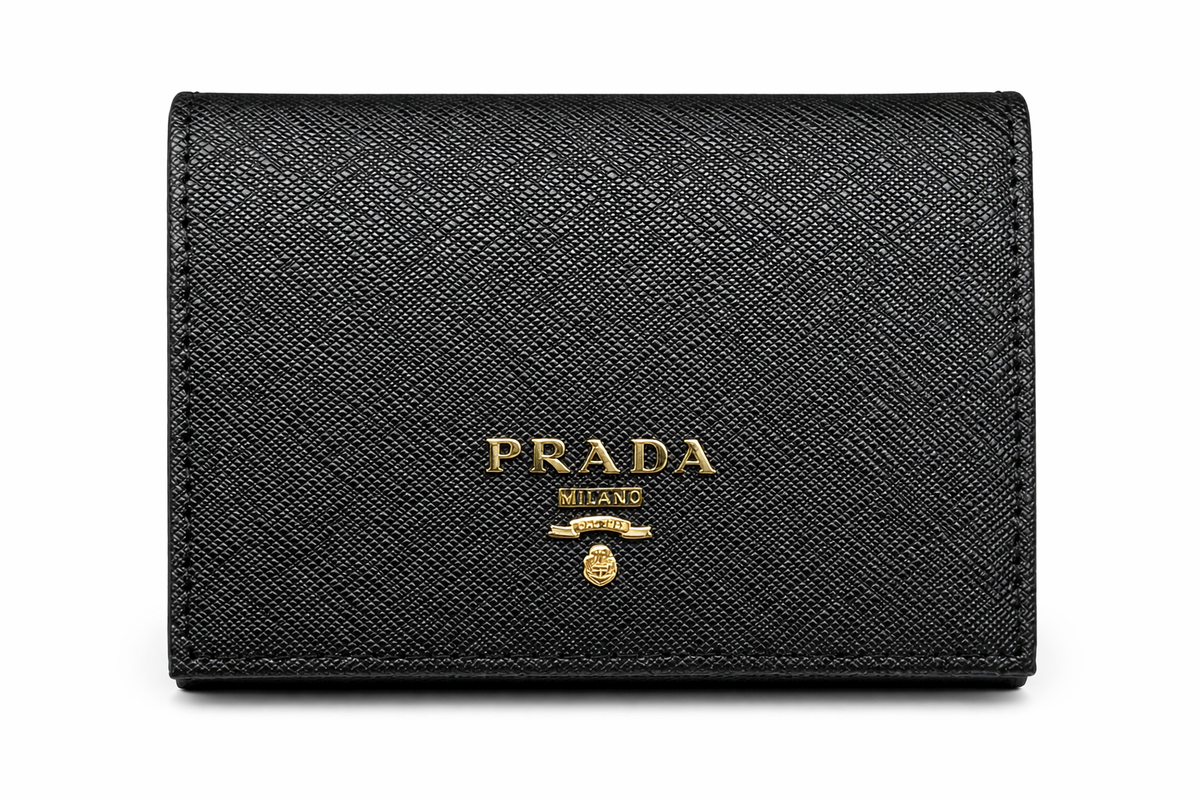 Portfel damski Prada – Saffiano Leather Wallet – Czarny