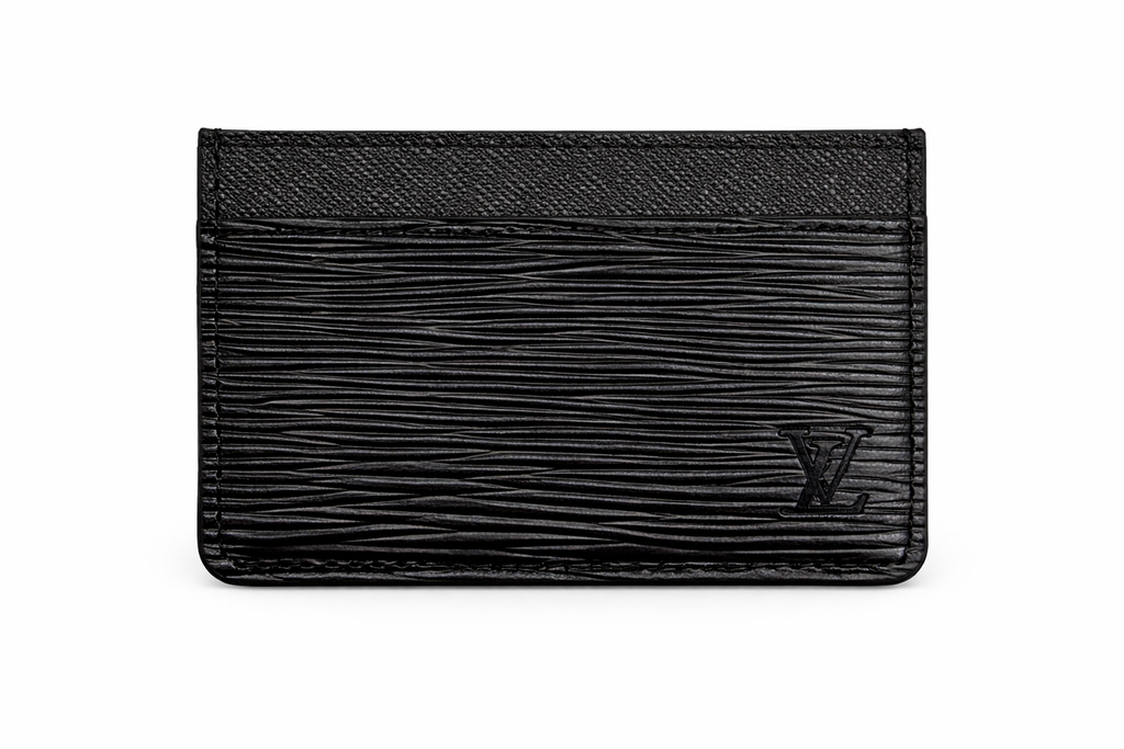 Męskie etui na karty Louis Vuitton Epi Leather – czarne
