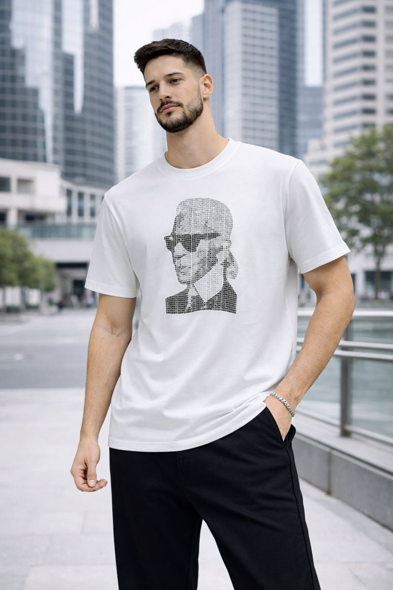 Karl Lagerfeld Męski T-shirt