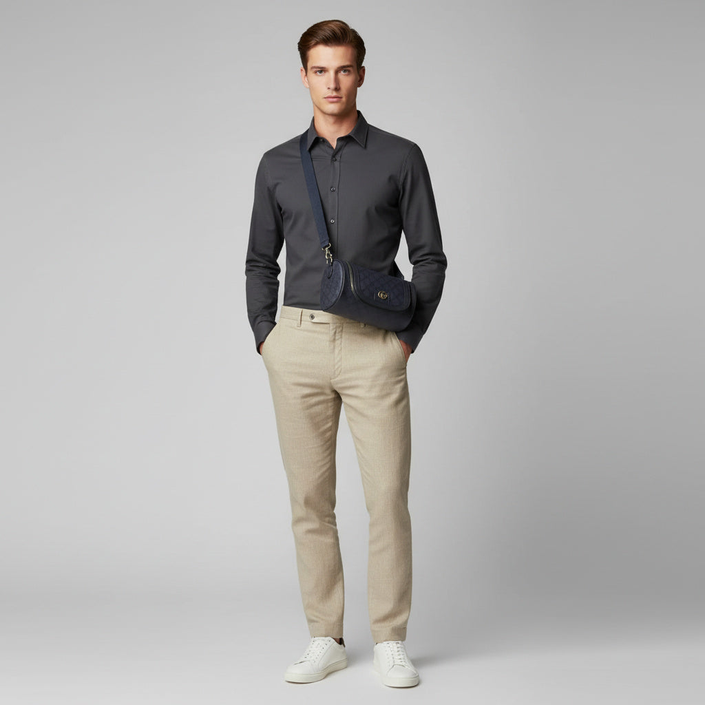 Męska torba GUCCI z naturalnej skóry