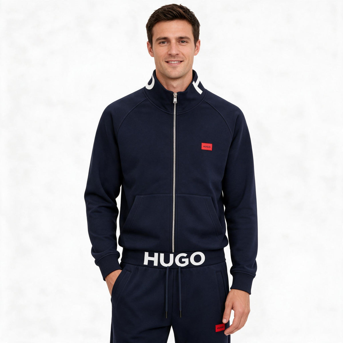 Męski komplet sportowy HUGO – granatowy (Copy)