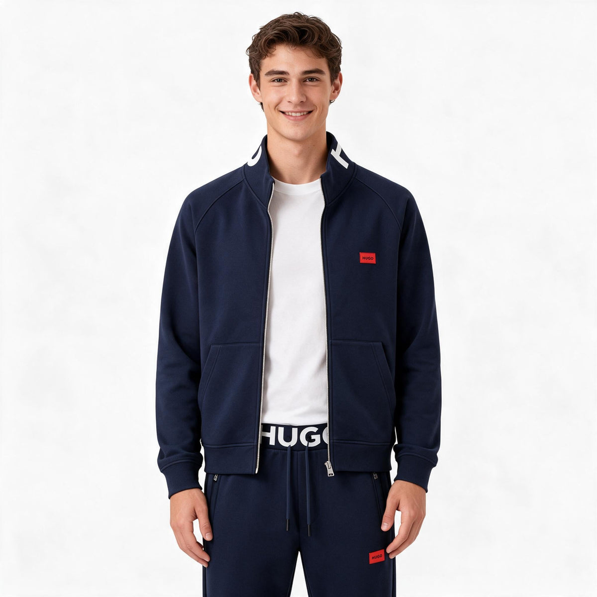 Męski komplet sportowy HUGO – granatowy (Copy)