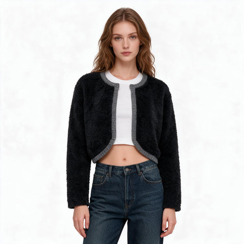 Дамска пухкава жилетка Miu Miu – черна (Copy)