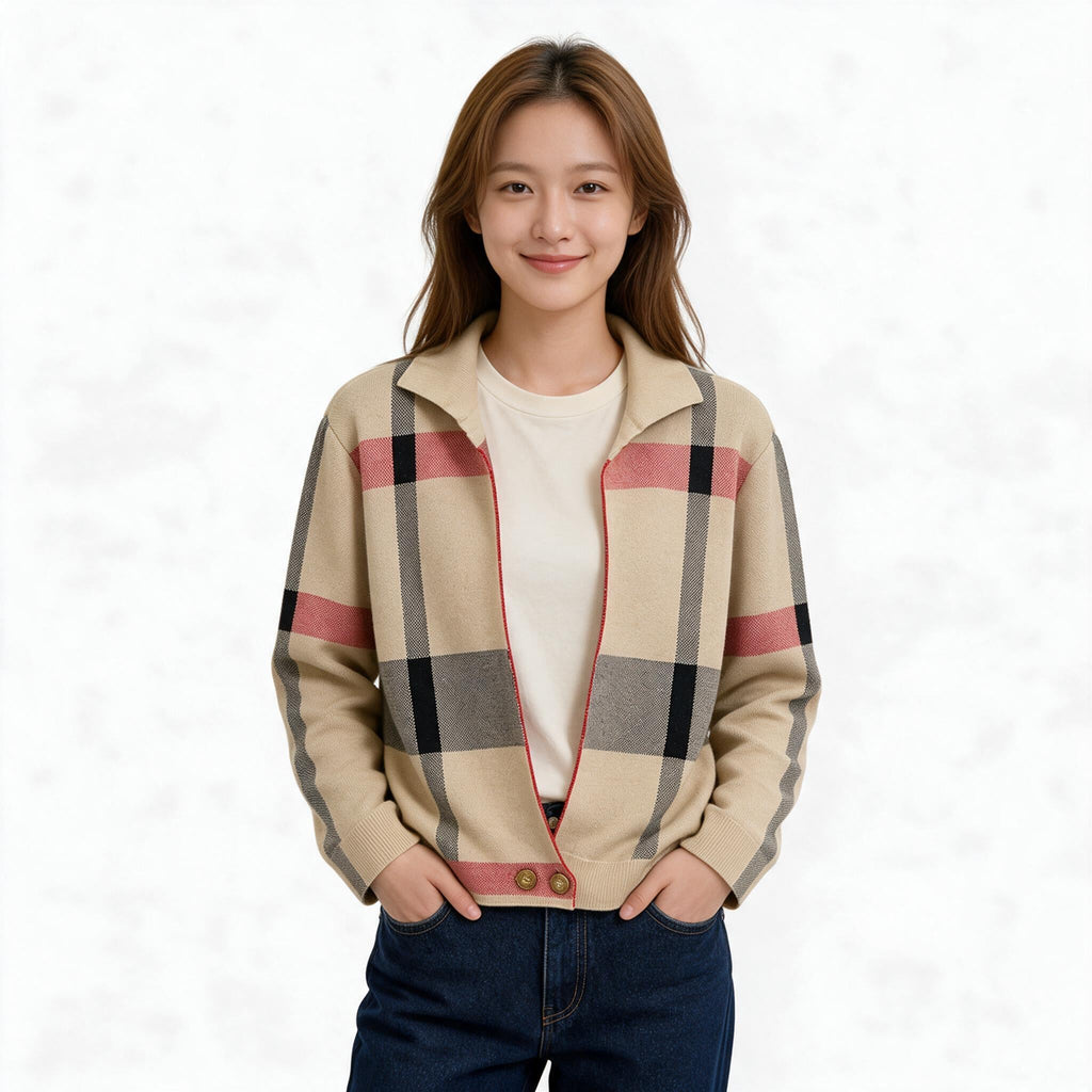 Дамска плетена жилетка Burberry – Icon Check