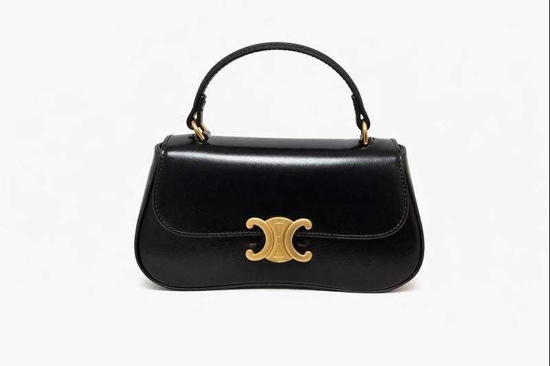 Torebka damska CELINE – elegancka skórzana torebka z krótką rączką i paskiem na ramię