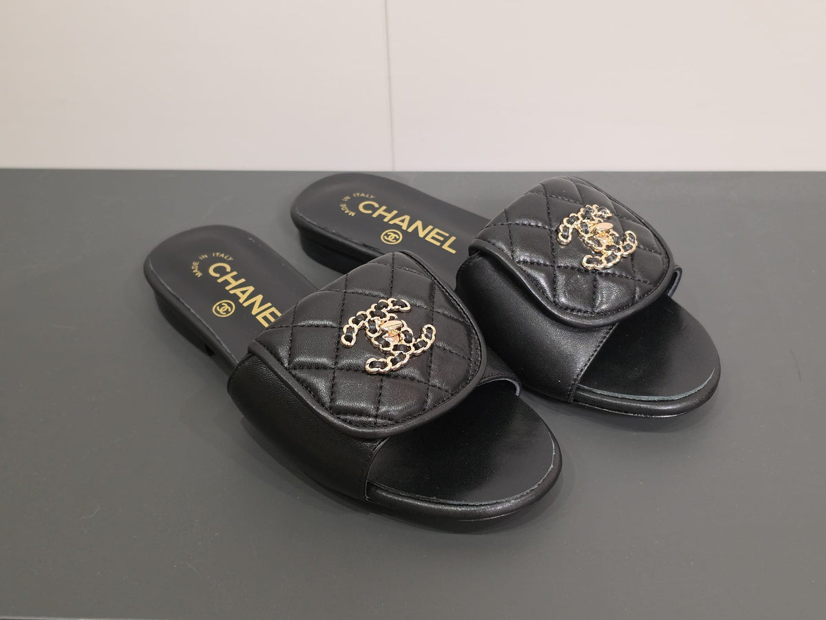 Klapki CHANEL „Édition Exclusive Noir” – ekskluzywna jakość