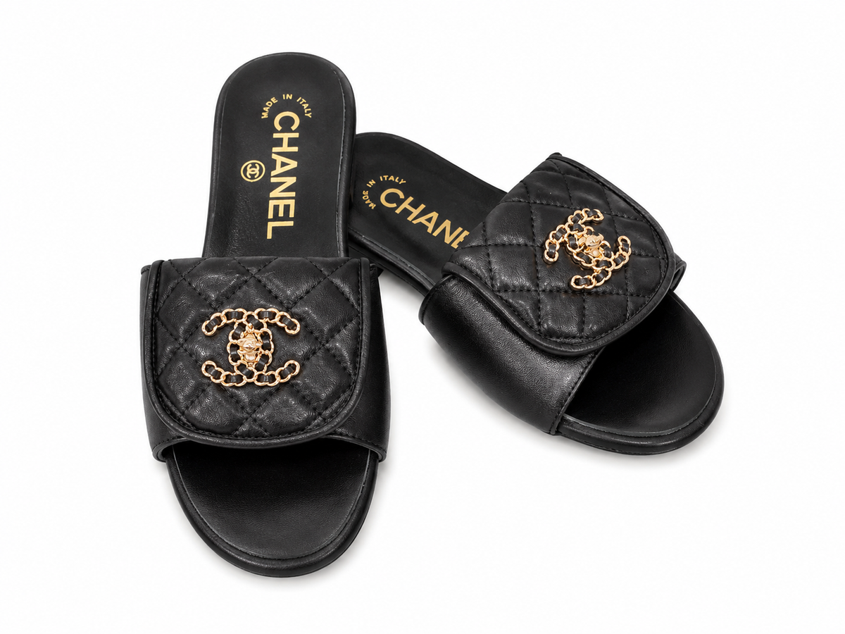 Klapki CHANEL „Édition Exclusive Noir” – ekskluzywna jakość