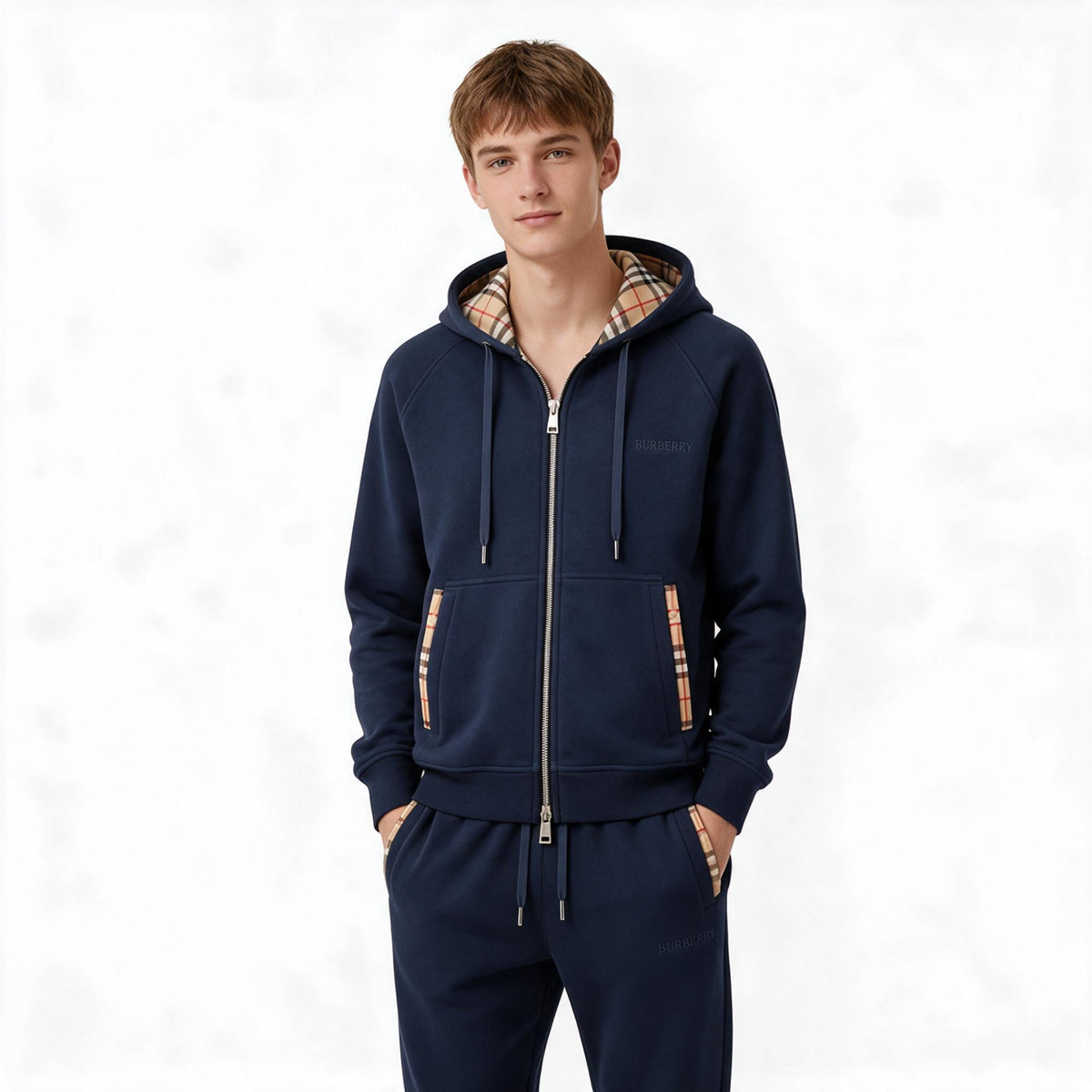 Мъжки спортен комплект BURBERRY тъмносин